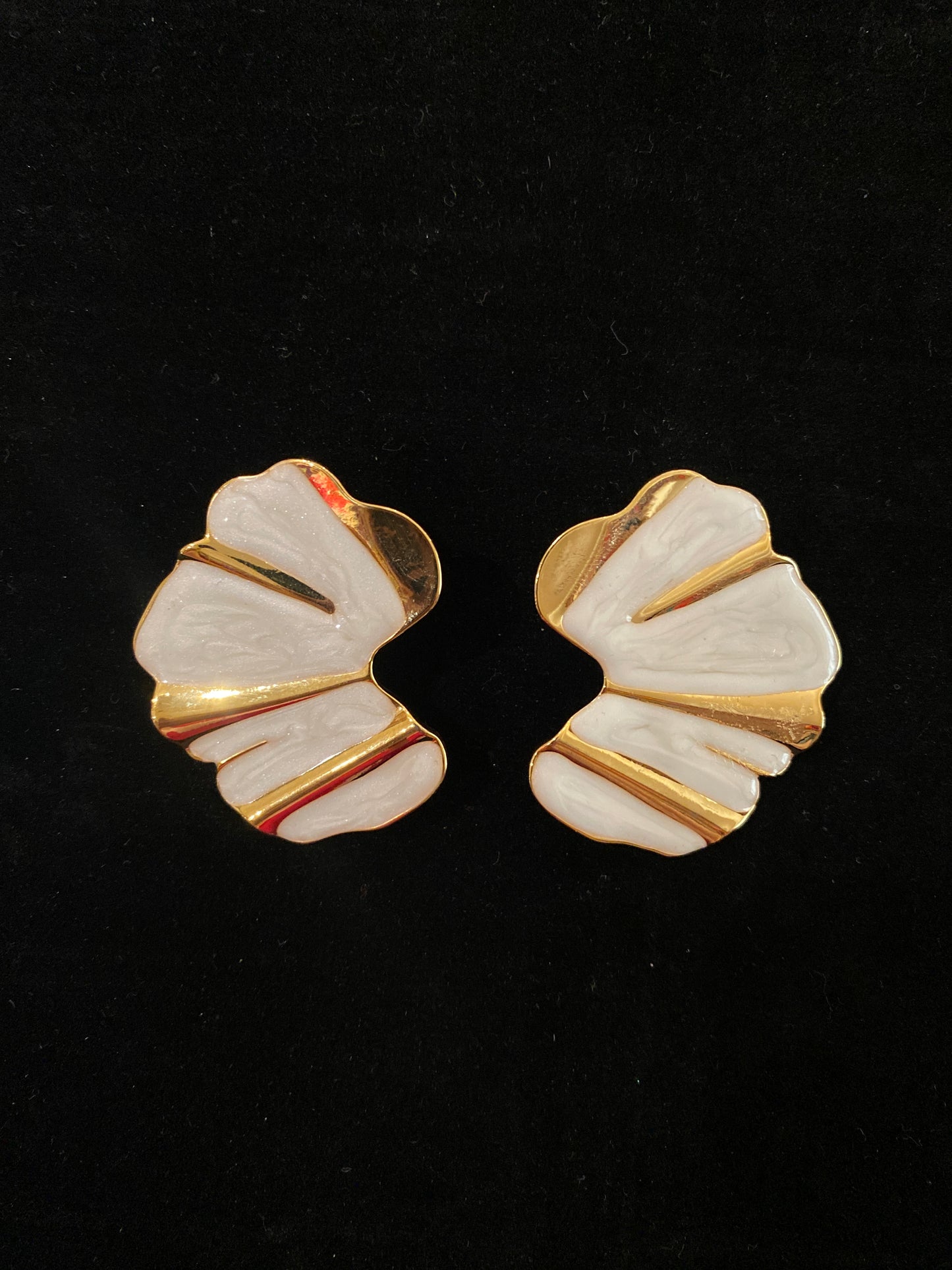 Golden eclipse earrings