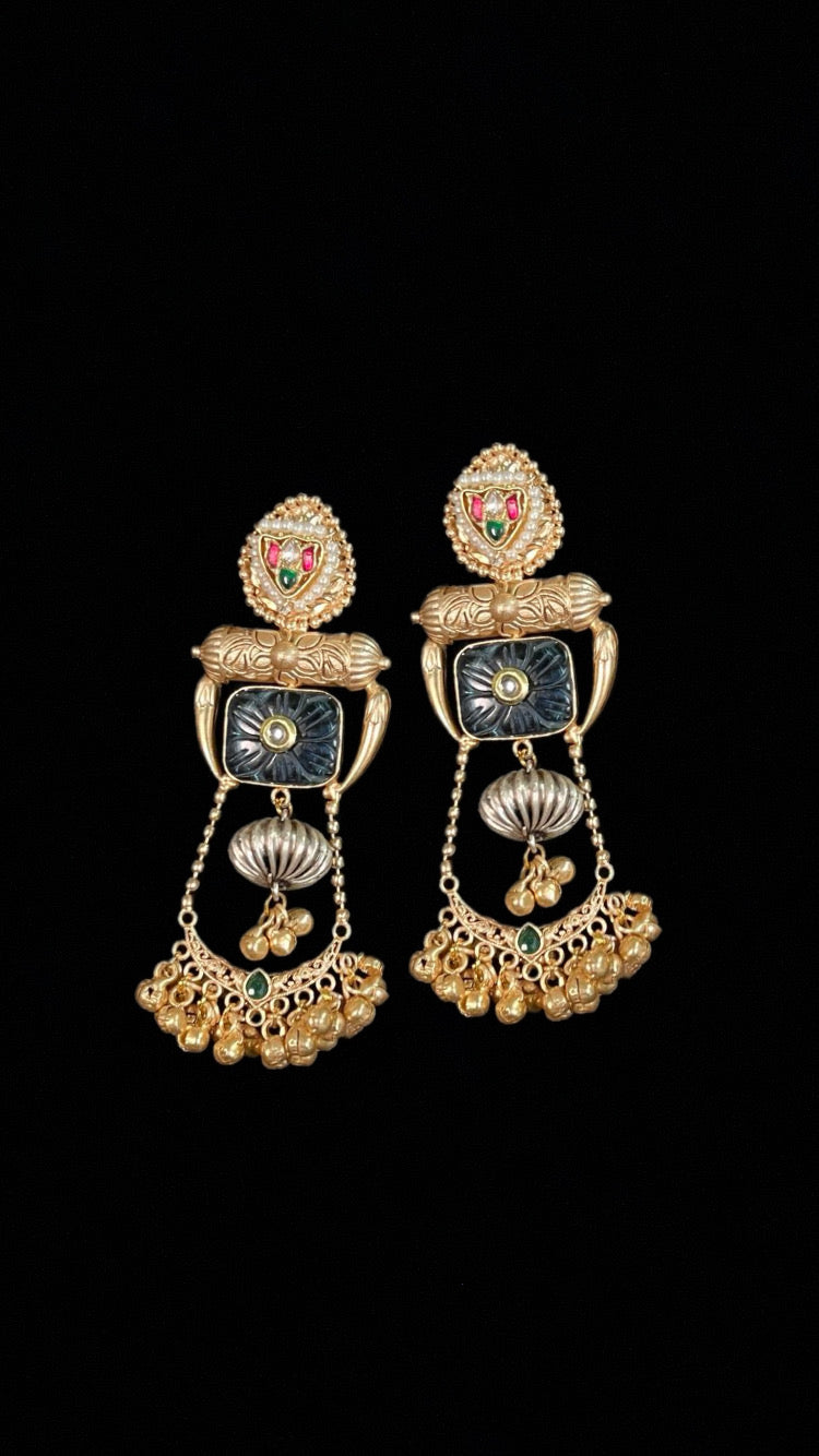 Kashmiri Ghungru Earrings – Traditional Elegance with Melodic Charm