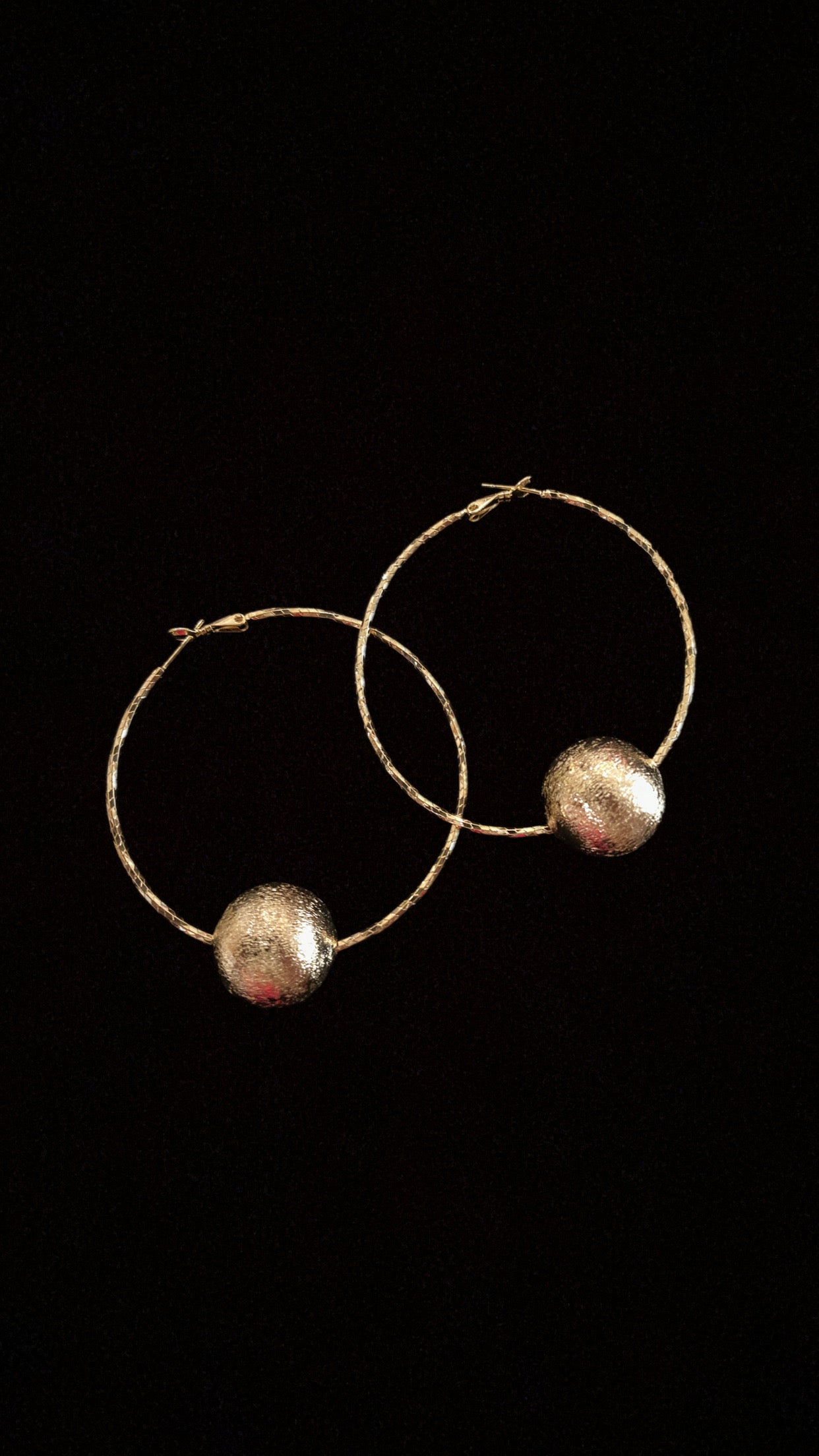 Galaxy loop earrings