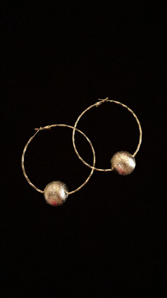 Galaxy loop earrings