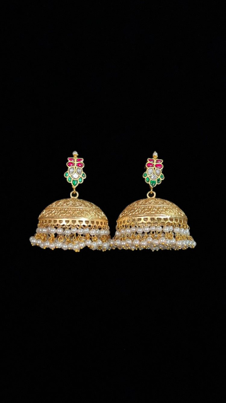 Kalki Jumkhas – Classic Charm with Regal Detailing