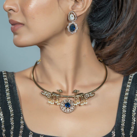 Hiran Sapphire Hasli – Royal Grace with Sapphire Splendor