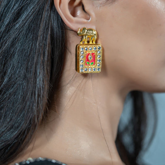 Elephant Square Studs