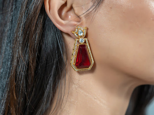 Red Bold Studs