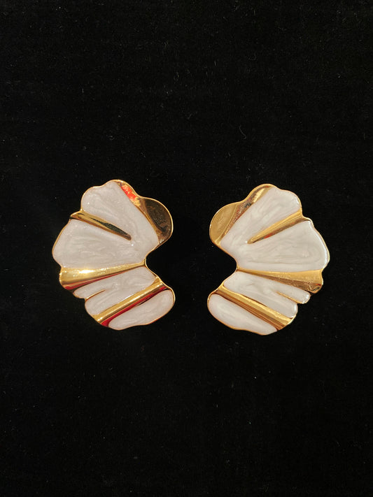 Golden eclipse earrings